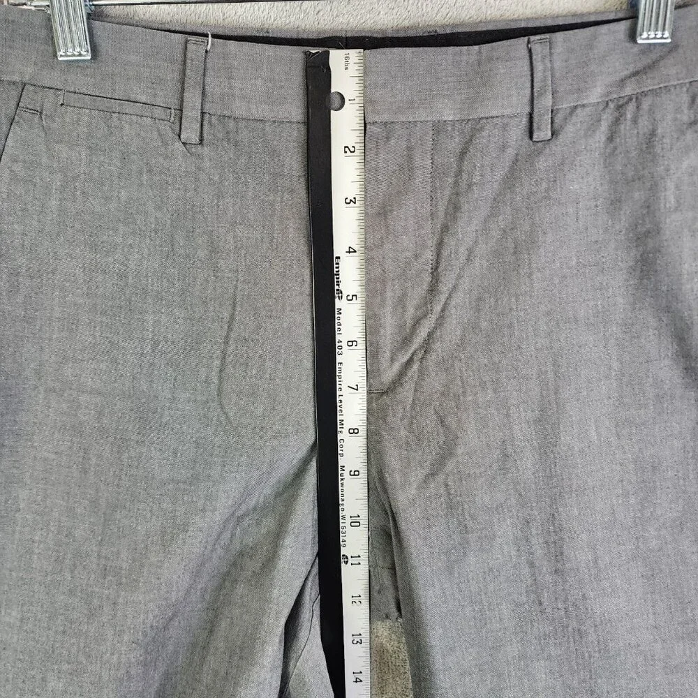 Mens Gray Express Photographer Dress Pants Cotton Stretch Size 32X30